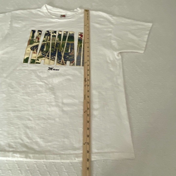 Maui Hawaii Island Graphic T-Shirt Mens Size XL Fruit Of the Loom - Picture 9 of 12